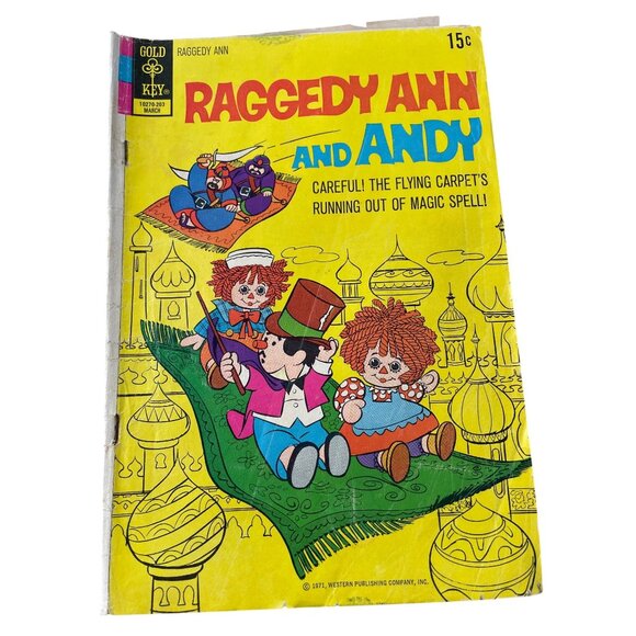 Gold Key Raggedy Ann And Andy Comic Issue #2 March 1972 Vintage Collectible - Picture 2 of 7